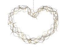 Lyshjerte 80 LED-pærer 40 cm